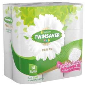 Twinsaver 2 Ply Toilet Paper 18's